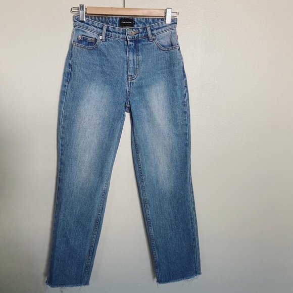{sold} Frank and Oak High Rise Denim Sz 24 - Picture 3 of 3